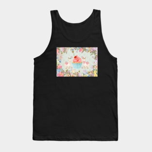 Cupcake Llama Love Tank Top